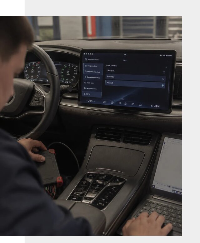 Русификация автомобиля BYD HAN для эксплуатации в Костомукше